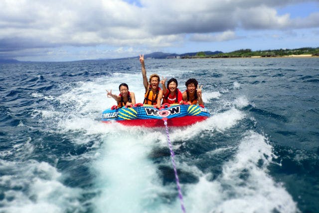 沖縄・青の洞窟・体験ダイビング＆マリンスポーツ】自社専用ボートで青