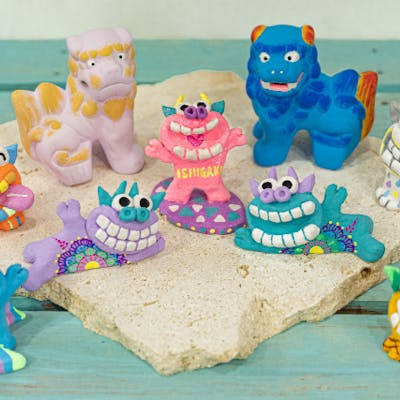 沖縄・石垣島・シーサー作り】カラフルなシーサーを持ち帰ろう 沖縄・石垣島・シーサー作り】カラフルなシーサーを持ち帰ろう