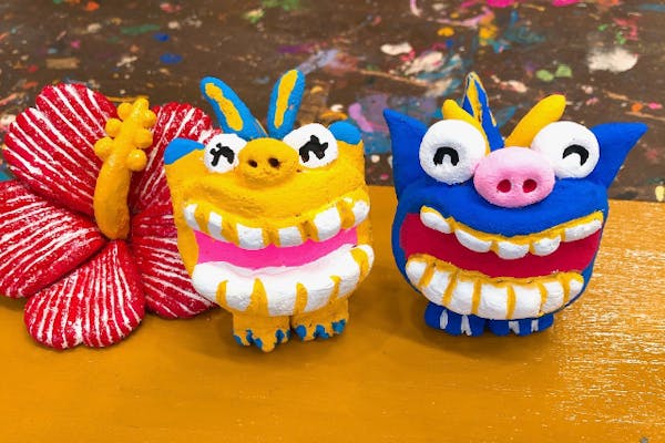 沖縄・石垣島・シーサー作り】当日持ち帰り可能！制作から色ぬりまで全