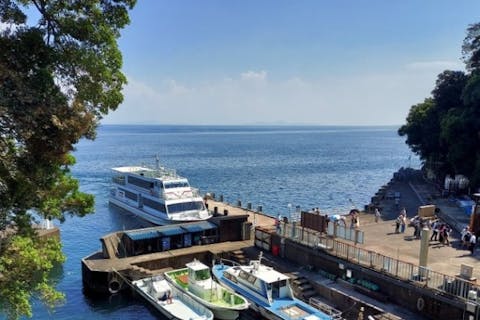 【滋賀・琵琶湖・クルーズ】今話題のパワースポット・竹生島に船で行こう！（今津港発着）