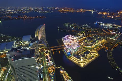 横浜ナイトクルーズ 横浜の夜景を空から堪能 ヘリコプター貸切ツアー アソビュー
