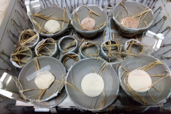 備前焼⑥抹茶碗⑴ 五一郎 桐箱付き【15】