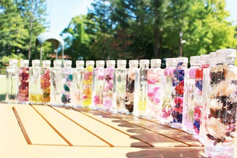 【京都市・ハーバリウム】ビンの中にお花畑を作ろう。ハーバリウム（2本）