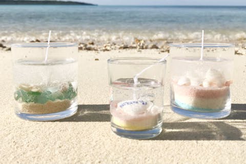 【宮古島・マリンクラフト】年内最終セール！当日予約歓迎！まるで海の世界！ジェルキャンドルクラフト