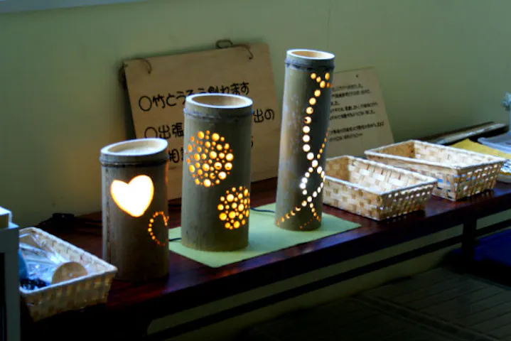鳥取 竹細工 日常に癒しの灯り 竹とうろう作り アソビュー