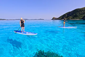 沖縄・渡嘉敷・SUP】ケラマ最大・渡嘉敷でSUP体験（初心者講習付き