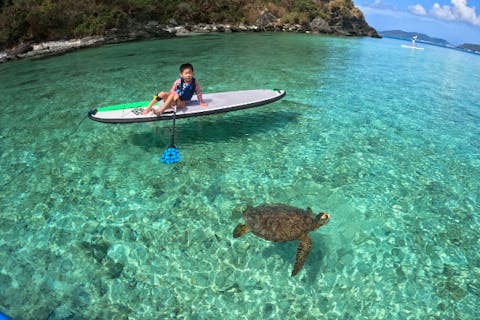 【沖縄・渡嘉敷・SUP】透明度抜群のケラマブルー！SUP＋シュノーケル