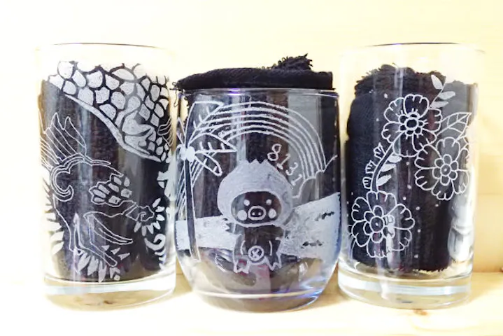 北海道 苫小牧 ガラス細工 ルーターで彫刻 オリジナルグラス作り 1 2個 アソビュー