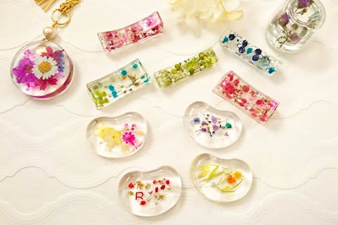 【東京・西荻窪・手作り雑貨】吉祥寺駅から1駅の好立地！お花をアレンジして完成！本物のお花の箸置き（2個）