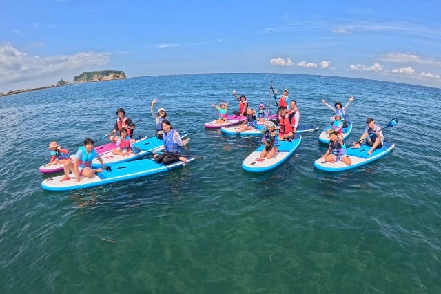 【千葉・南房総・SUP】 親子で海を感じよう。親子相乗りSUP体験！車も電車も好アクセス ♪