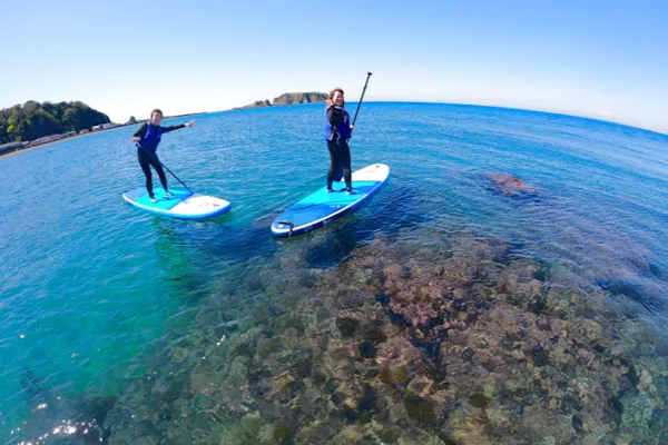 千葉・南房総・SUP】大人数ならMEGA SUP！巨大なSUPをみんなで漕いで