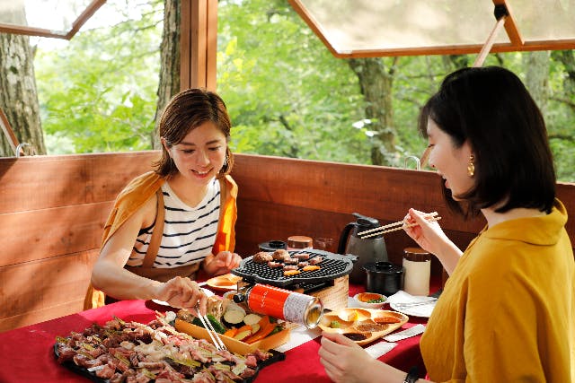 【兵庫・但馬・BBQ】但馬牛41部位を食べ尽くし！ツリーハウスBBQ（200g／SSコース）