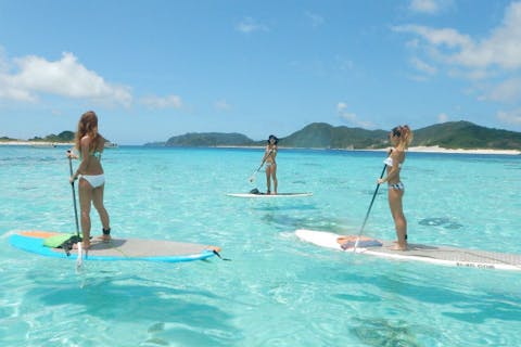 【沖縄・名護市・SUP】サンゴ礁の上をクルージング！初心者だけのSUP体験