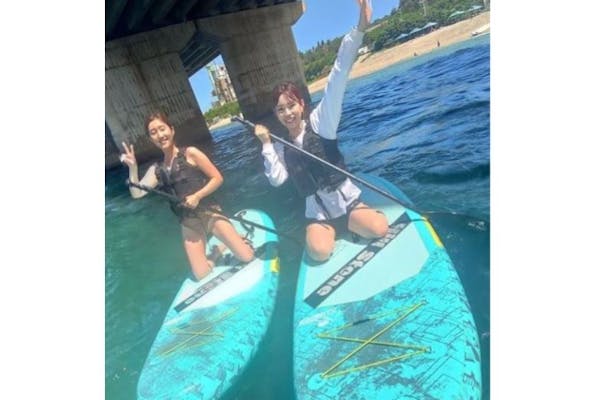 沖縄・名護市・SUP】サンゴ礁の上をクルージング！初心者だけのSUP体験