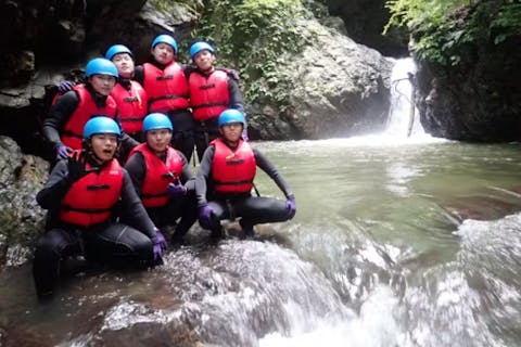 【山梨・大月・シャワークライミング】真木川シャワークライミング最高レベル！