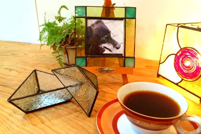 大阪・ガラス工房】池田駅徒歩約4分！ステンドグラスのフォトフレーム