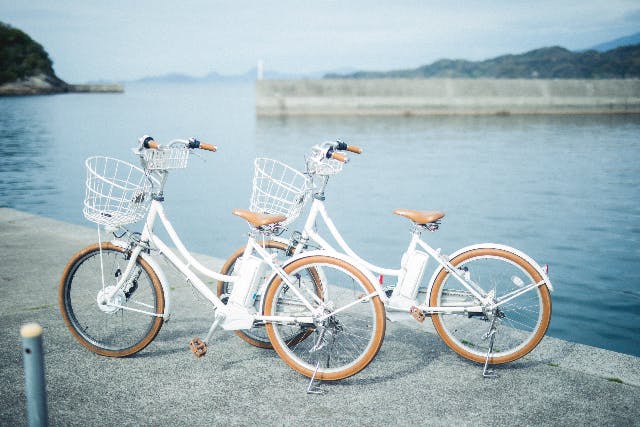 【愛媛・松山・サイクリング】フェリーに乗って島へ行こう！電動アシスト付レンタサイクル