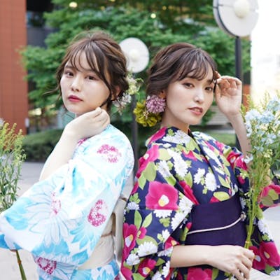 浴衣 着付けセット 髪飾り 東京・新宿・学割】女性限定!☆浴衣学割プラン☆VASARA浴衣でお