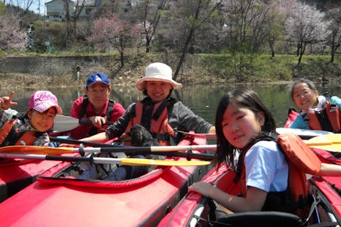 【みなかみ・半日・カヤック】半日でお手軽に！3歳から乗れるファミリーカヌーツアー・愛犬も乗れる！（2人乗り）