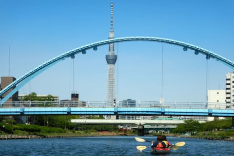 【東京 カヤック】東京カヤックツアー　♪春の日差し×スカイツリーの絶景
