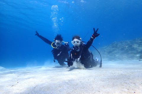 【鹿児島・奄美大島・ダイビング】その場で水中写真プレゼント！体験ダイビング【クルーザーボートから】