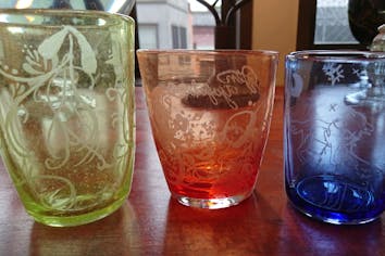 埼玉・川越・彫り絵ガラス】デザインは無限大！ガラスに思い出を刻もう