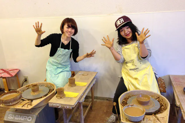 【群馬・伊香保・陶芸体験・電動ろくろ】ちょっとだけろくろ体験！みんなで伊香保の思い出を作ろう（1個制作）