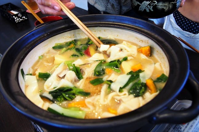 【山梨・料理体験】郷土料理ほうとう作り！山梨の野菜もたっぷり使った最高の味わい