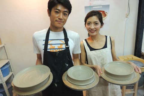 【電動ろくろ＋手びねり体験】両方体験プラン！(90分)