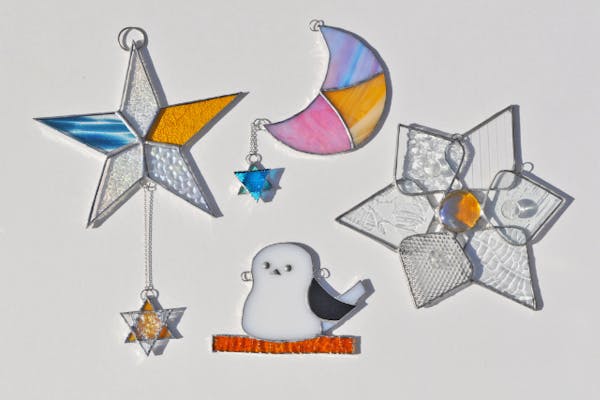 39cm×39cm【USED品 】欧州 アンテーク ステンドグラス　ハンドメイド 39cm×39cm【USED品 】欧州 アンテーク ステンドグラス ハンドメイド