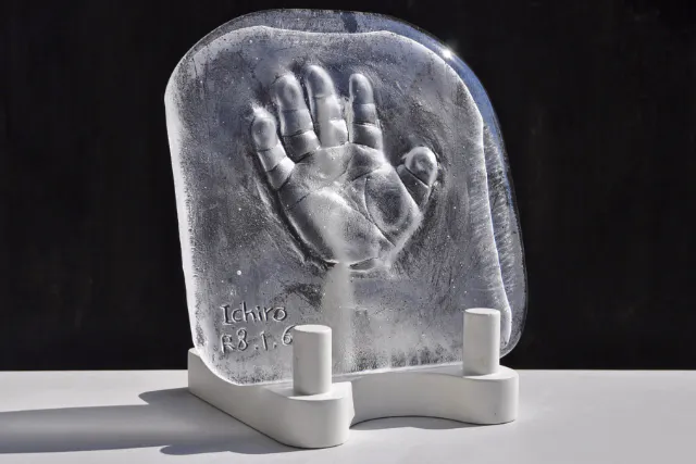 【兵庫・三田市・ガラス工芸】赤ちゃん手形