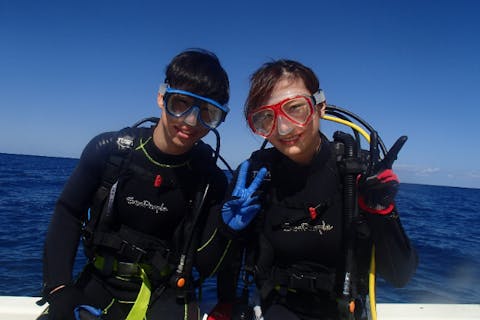 【沖縄宮古島・ファンダイビング】体験ダイバーの友だちと一緒に潜れる！友達プラン