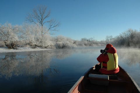 【釧路・カヌー】釧路湿原でウインターカヌー。冬だからこそ見られる景色を見に行こう！