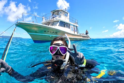 【石垣島・1日・体験ダイビング】大型ダイビング専用ボートで石垣島の海を満喫！！水中写真無料プレゼント！！