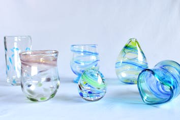 古ガラス　吹きガラス 愛知・瀬戸市・吹きガラス】スペシャルコース＜初めてでも満足