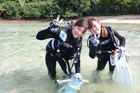 【石垣島・体験ダイビング】女性グループ割あり！初めてでも安心！サンゴと熱帯魚の海で半日ダイビング体験