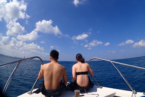 【北谷発・1日3回開催】ボートシュノーケル&体験ダイビングセットアメリカンビレッジ近く！サンゴや熱帯魚も沢山見れます。