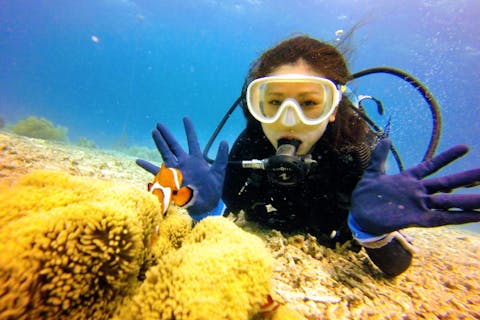 【沖縄・北谷・体験ダイビング】初めてでも安心！お魚やサンゴのお花畑で美ら海ダイビング