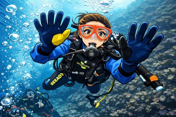 渋谷駅/新横浜駅無料送迎！ドライスーツ無料！東京発・体験ダイビング