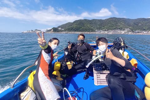 【和歌山・日高・体験ダイビング】ボートで楽しむ体験ダイビング！