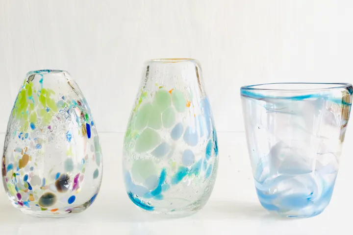 岐阜 多治見市 ガラス細工 息でプウッと膨らませよう 吹きガラス コップor一輪挿し アソビュー