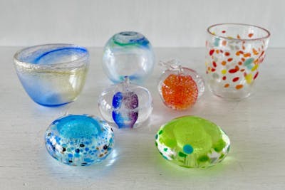 岐阜・多治見・吹きガラス体験】「プレミアムコース」オリジナルグラス