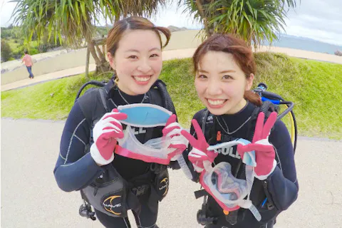 【沖縄・ゴリラチョップ】初心者でもOK！体験ダイビング♪写真無料プレゼント餌付け体験付きジャングリア、美ら海水族館近く