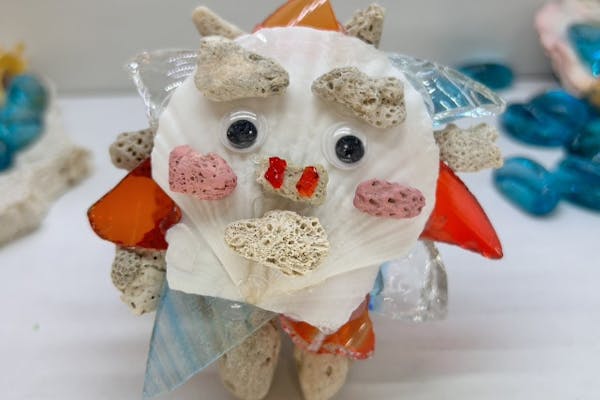 沖縄・石垣島・ガラス雑貨つくり】サンゴで作る守り神！サンゴシーサー