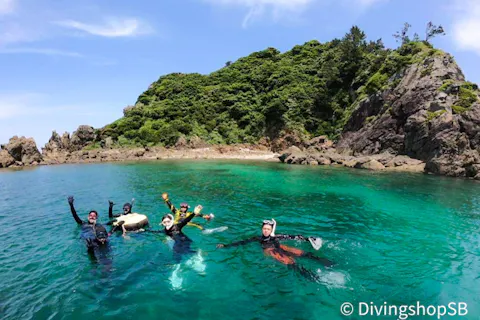 【九州・鹿児島・体験ダイビング】平日限定！ボートで無人島へ！体験ダイビング＋シュノーケリング（水中写真プレゼント付き）