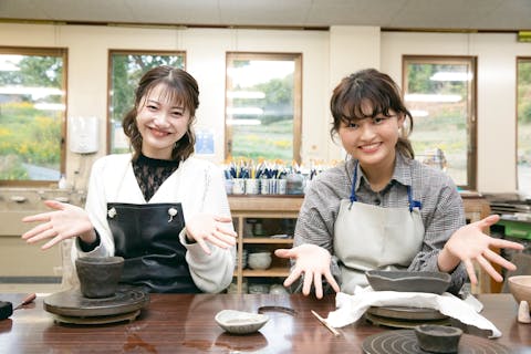 【岡山・瀬戸内市】備前焼を作ろう。手びねり陶芸・自由制作コース（湯のみ・お茶碗・花器など）