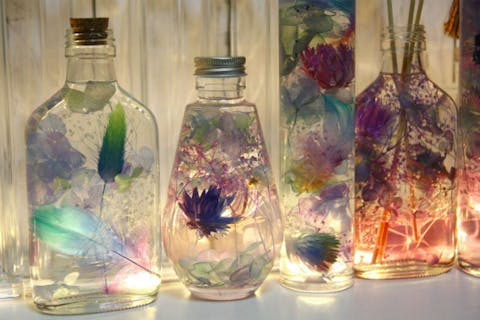 【山梨・中巨摩・ハーバリウム】インテリアに最適！お好きなお花でハーバリウム体験