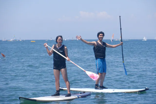 神奈川・逗子・SUP 】小学1年生から参加できるSUP体験♪ゆっくり海上