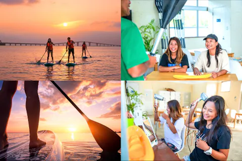 【宮古島・サンセットSUPツアー】★5歳から65歳まで参加OK★一度は見たい絶景｜GoPro写真＆動画無料｜温水シャワー、ドライヤー完備