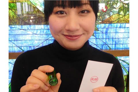 【長野・安曇野・手作りはんこ】自分だけのはんこを制作しよう！文字入りのガラスハンコ作り体験